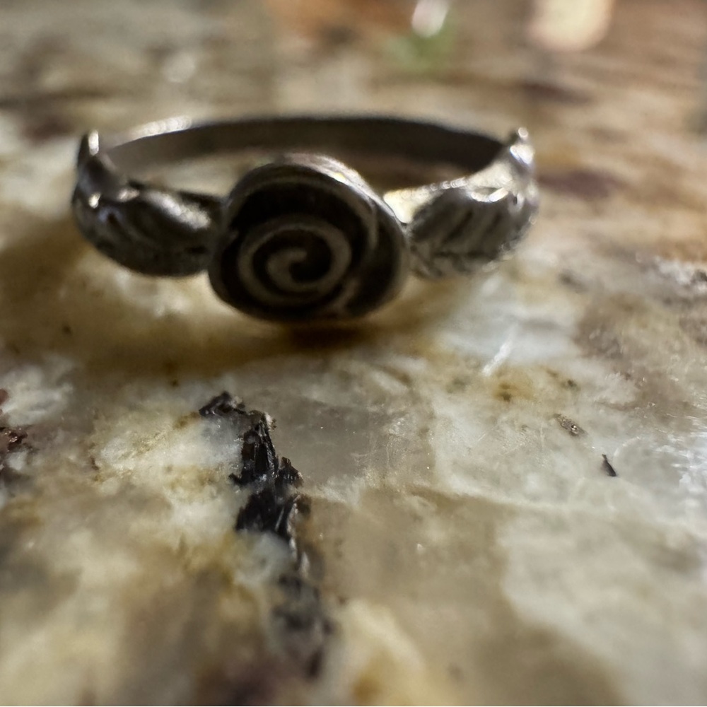 Silver Solitaire Gemstone Ring - image 2